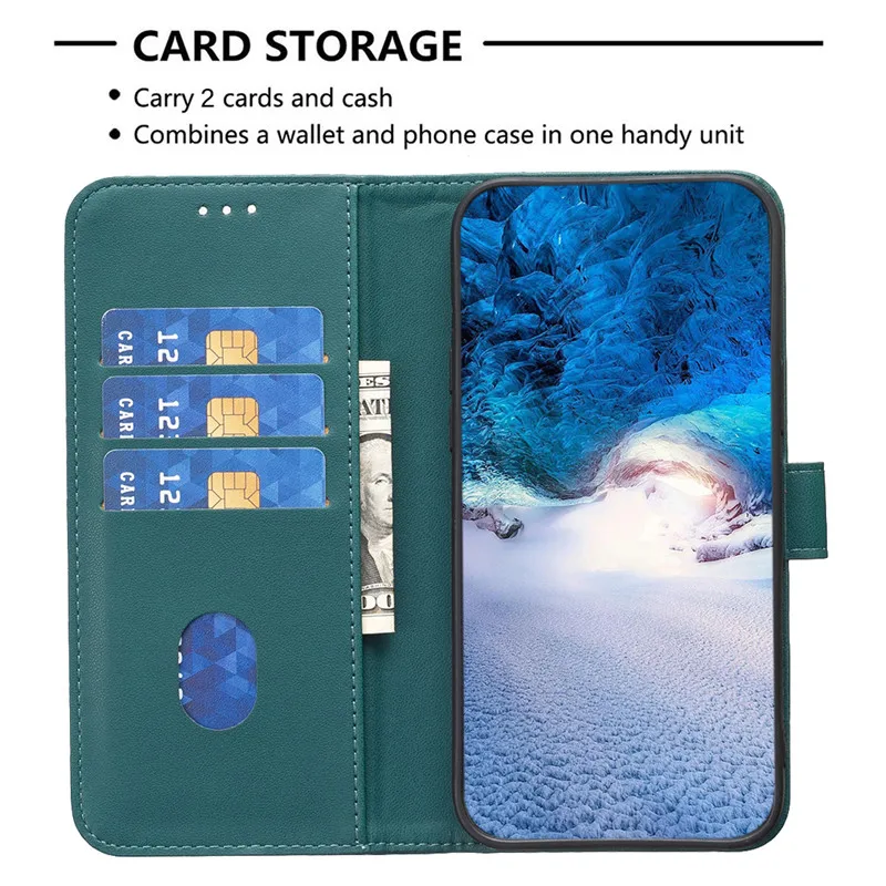 Leather Flip Wallet Case For Samsung Galaxy A24 4G A23 A22 A22s 5G A 24 23 22 SM-A245 A236 Cases Magnetic Card Slots Phone Cover
