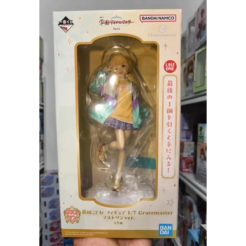 Фото В наличии Оригинальная фигурка BANDAI SPIRITS School Idol Master Gracemaster Ichiban Kuji Котоне Фудзита 1/7, аниме-фигурка, игрушка, подарок, украшение №1