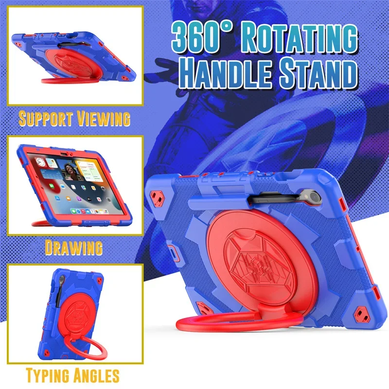 Противоударный чехол для Samsung Galaxy Tab S9 11 Plus 12 4 дюйма 2023 X FE чехлы с ремешком на плечо