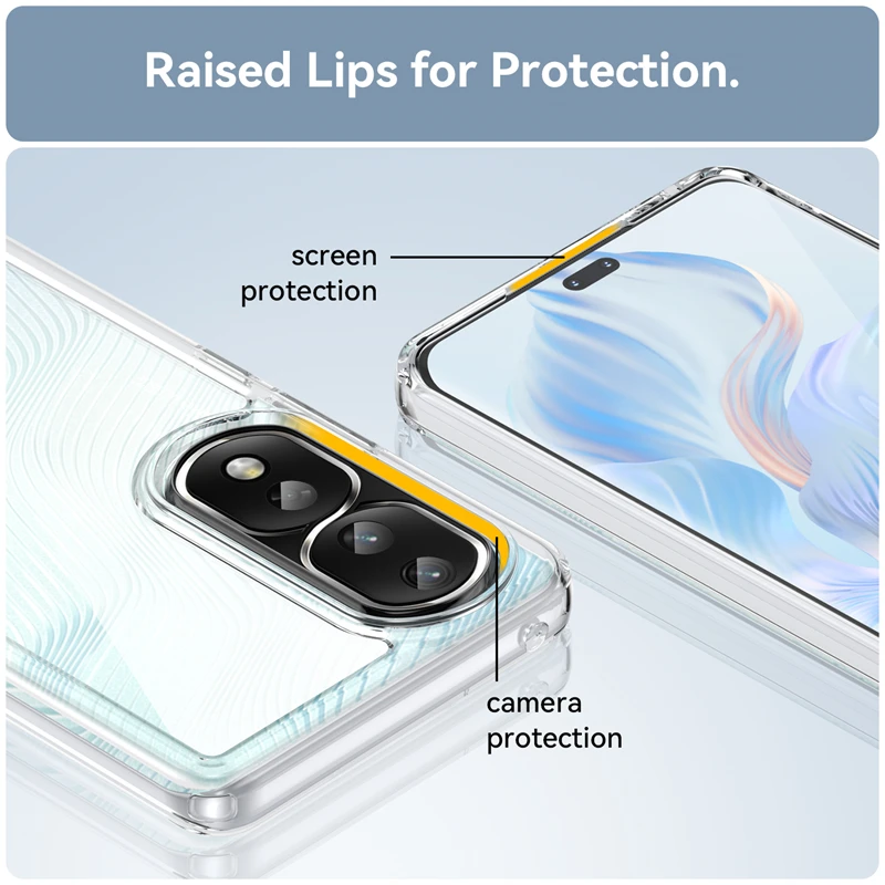 For Honor 80 Pro Case Cover Huawei Honor 80 50 70 Pro Capas Shockproof Transparent Colour Clear For Fundas Honor 80 Pro 5G Cover