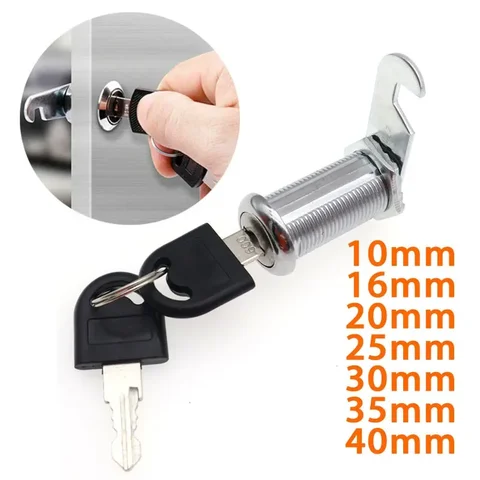 10/16/20/25/30/35/40 мм защитный замок для картотеки, почтовый ящик, ящик для шкафа, мебельные замки, ящик, инструменты для шкафа «сделай сам»