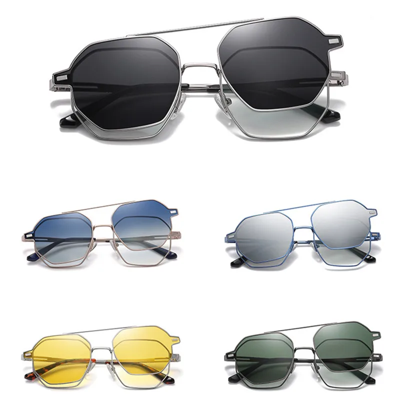 Модные поляризованные солнцезащитные очки для мужчин и женщин с магнитным