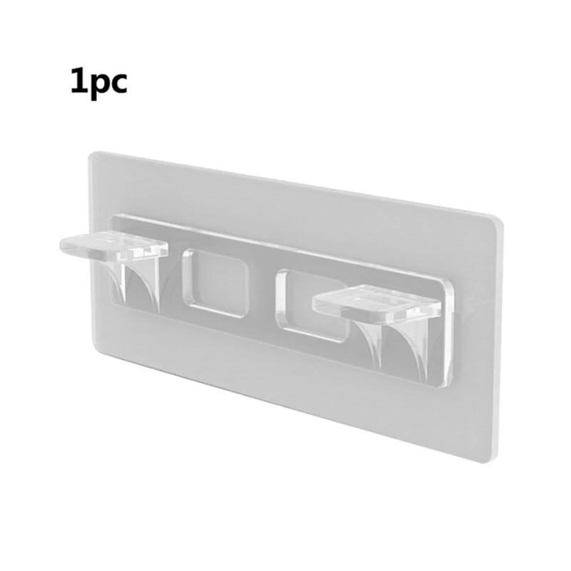 

1/4/6 Pcs Shelf Support Glue Pegs Cupboard Partition Bracket Cabinet Support Clips Wall Hanger Sticker For Kitchen Bathroom