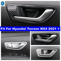 car door bowl handle cover trim interior stickers case for hyundai tucson nx4 2021 2022 pull door handle decorated patch cover