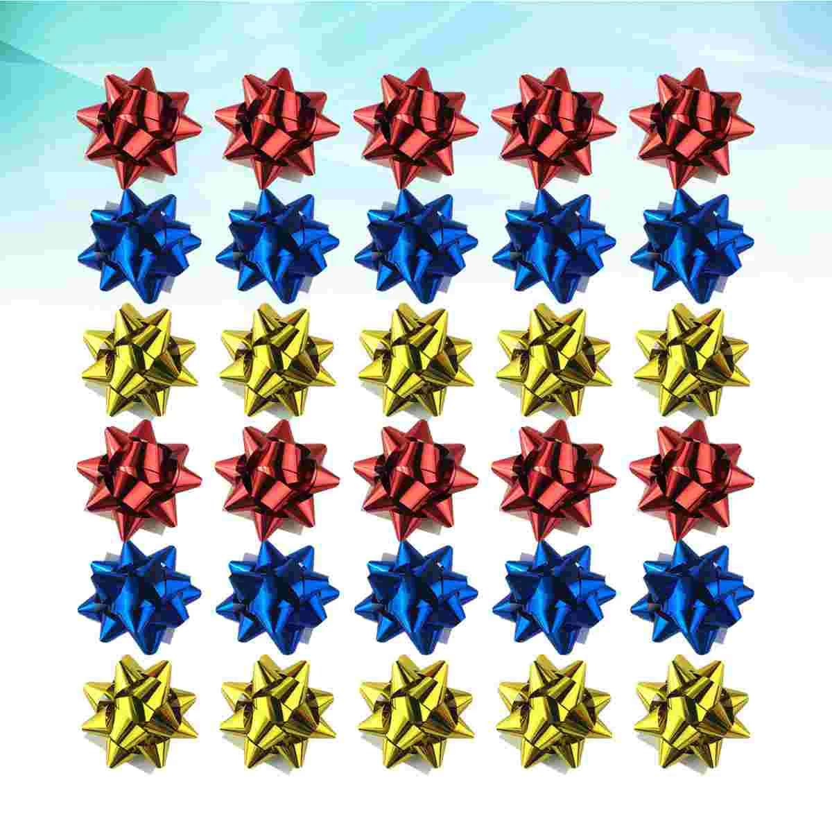 

Gift Bows Diy Package Ribbon Flower Decoration Metallic Flowers Decor Adhesive Self Star Birthday Wrapping Party Suppliesxmas