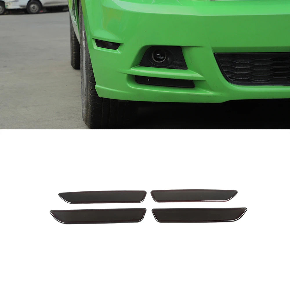 

Car Wheel Eyebrow Lamp Light Decoration Cover Stickers for Ford Mustang 2010 2011 2012 2013 2014 Exterior Accessories Blackened