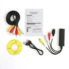 USB 2,0 конвертер VHS в DVD конвертирует Аналоговое видео в цифровой формат аудио видео DVD VHS карта записи качественный адаптер для ПК