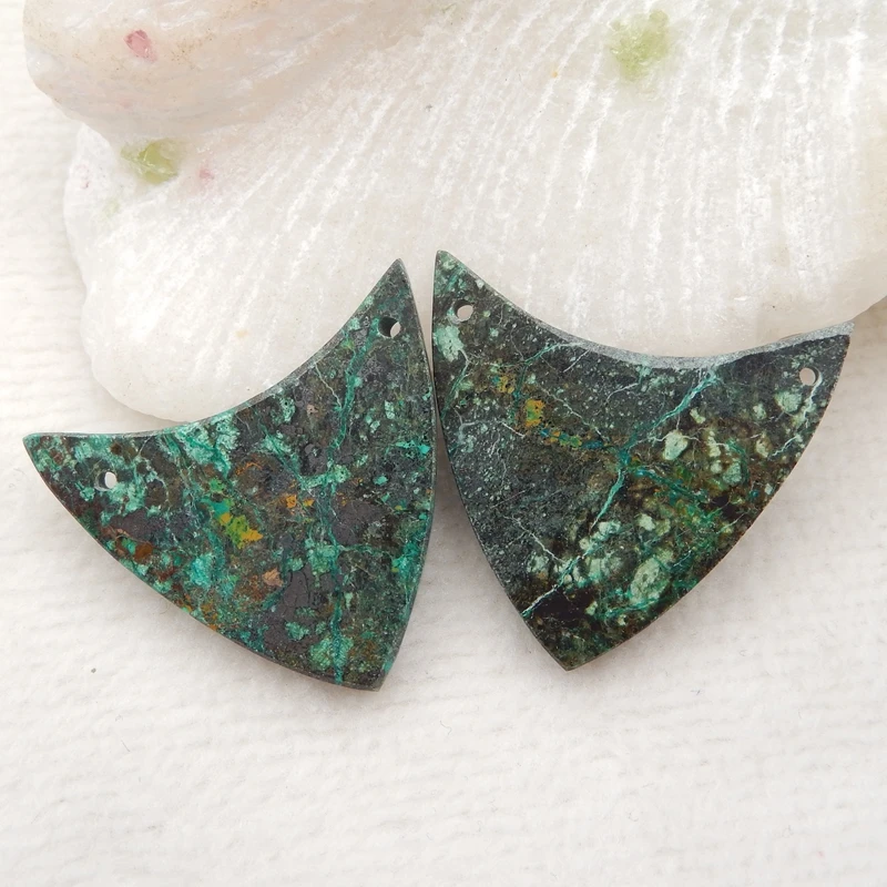 

Женские серьги «сделай сам» с натуральным драгоценным камнем, 29x28x3 мм, 7,4 г