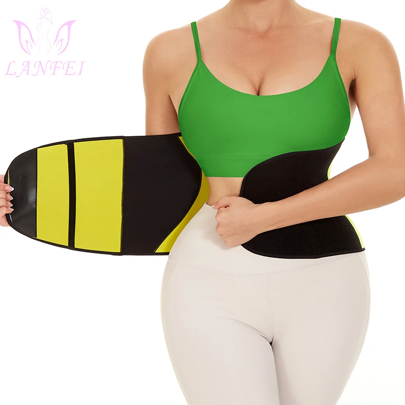 

LANFEI Women Waist Cincher Body Shaper Belly Shaper Belt for Waist Loss Modeling Strap Fajas Firm Slimming Belts Waist Trainer