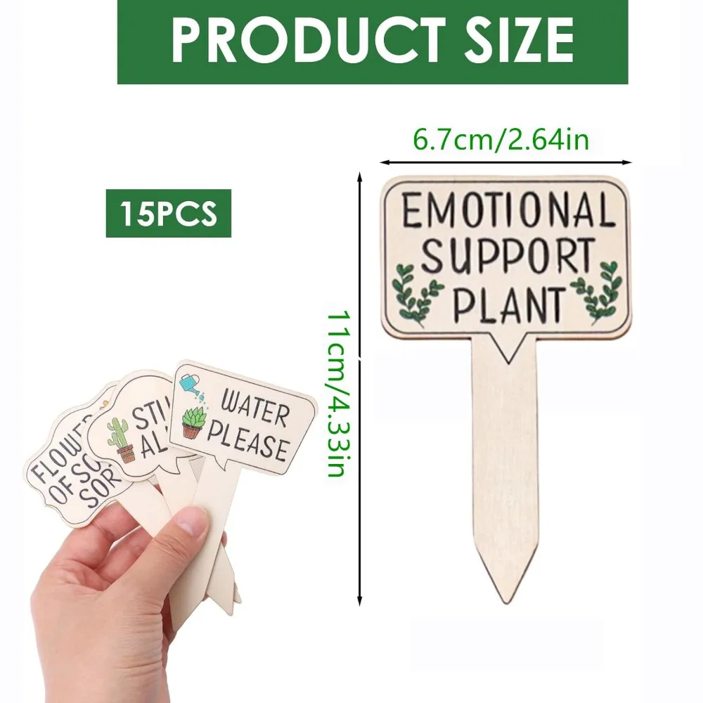 15 шт. водонепроницаемые ярлыки для садовых растений
