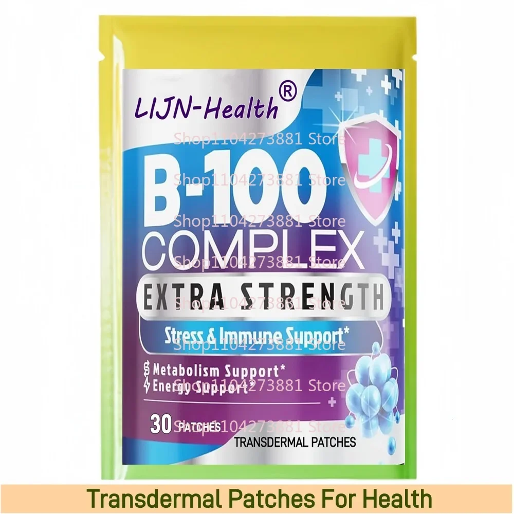 30 пластырей Витамин Б Комплекс Трансмические пластыри Все витамины B Фоликовая
