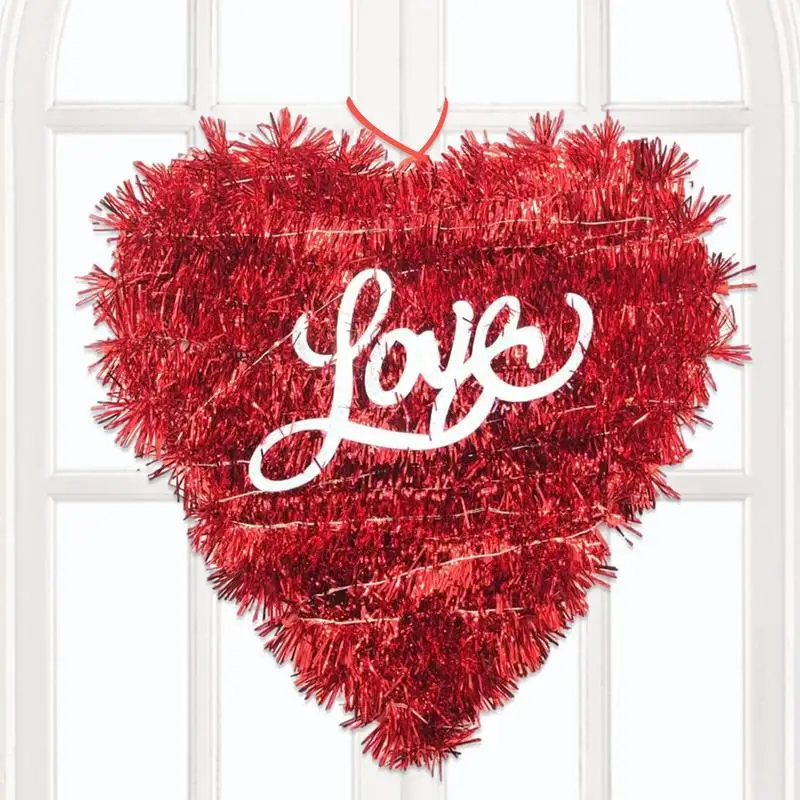 

Венки в форме сердца на День святого Валентина | Многоразовые Удобные венки в форме сердца для украшения дома | Деревенский милый прочный по...