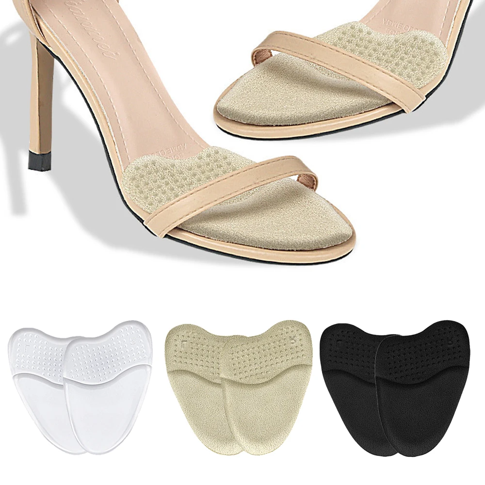 Silicone Half Insoles for Shoes Women High Heels Sandals Forefoot Insert Metatarsal Foot Pads Gel Insoles Non-slip Feet Cushion