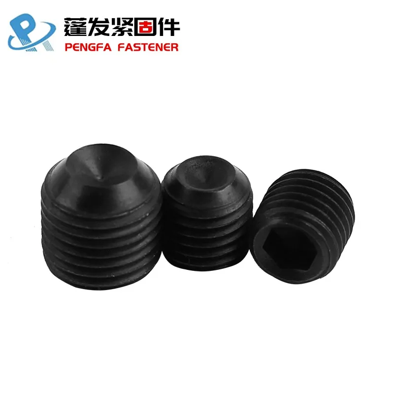 

Полный комплект винтов стандарта Din 916, метрический Безголовый винт класса 12,9 с тонкими зубьями, вогнутый зажимной винт