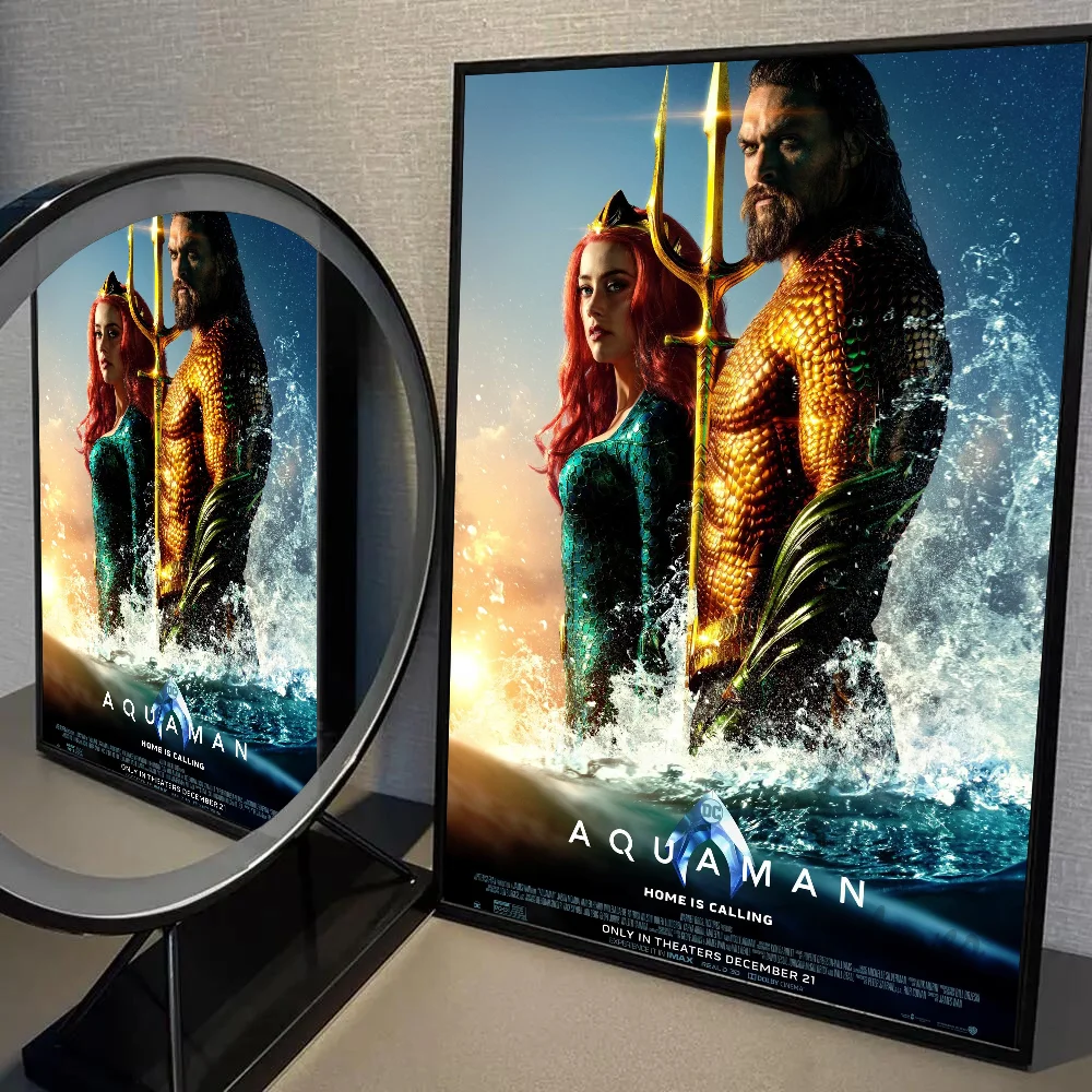 A-Aquaman Superhero Movie Poster Wall Art Home Decor Room Digital Painting Living Restaurant Kitchen