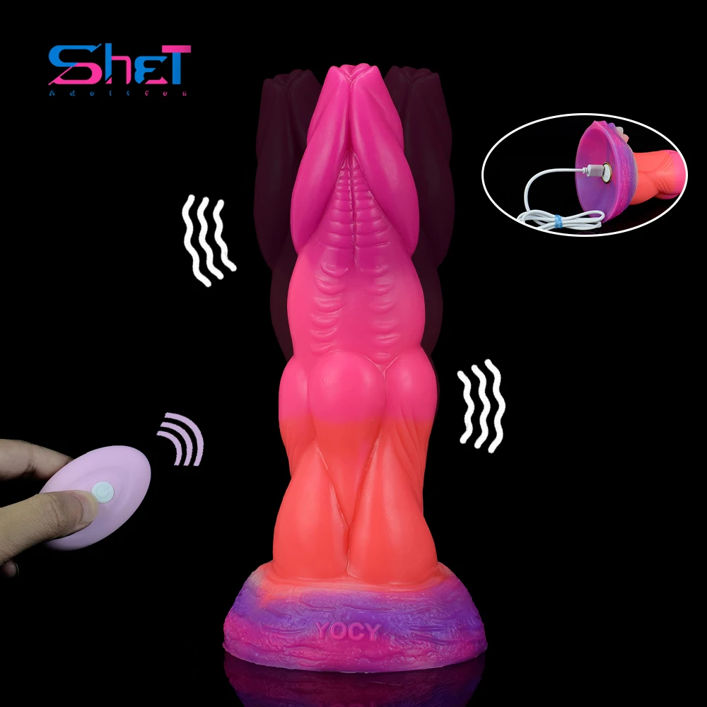 

SHET 10-частотный Вибрационный Мужской фаллоимитатор для клитора, точки G, присоска, семейный большой член, секс-игрушки для женщин, мастурбато...