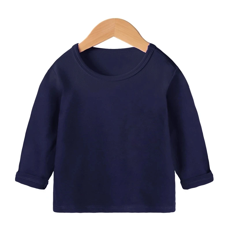 

Boys & Girls Long Sleeve T-Shirts Cotton Tops Teen Crew Neck T-Shirts