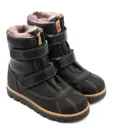 Ботинки детские мех 23010  кожа, СТОКГОЛЬМ черный