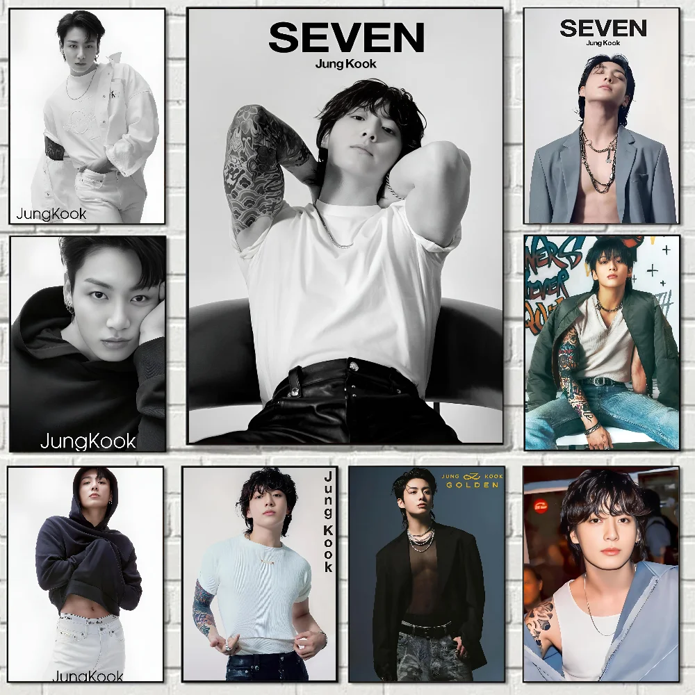 Современная поп-музыка идол певица J-JungkookS постер плакат наклейки художественные