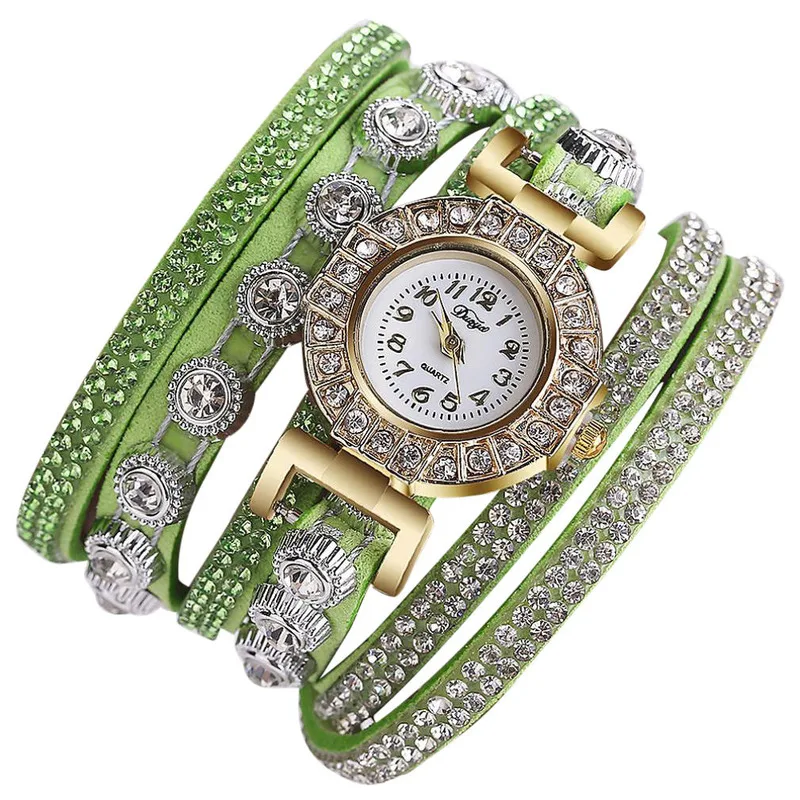 Новинка 2022 часы с браслетом и кольцом из сплава бриллиантами цифровые женские в