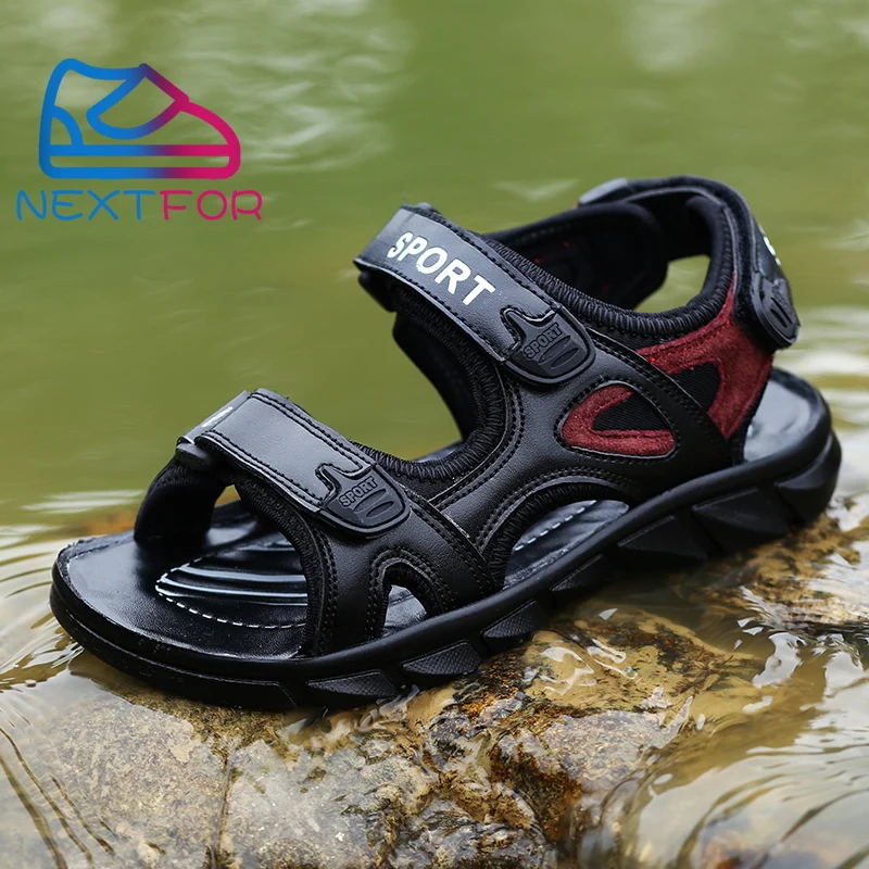 

2022 Casual Sandals Ins Beach Shoes Anti Slip Large Size Low-top Sneakers Outdoor Summer Black Brown Catwalk Shoes Boys