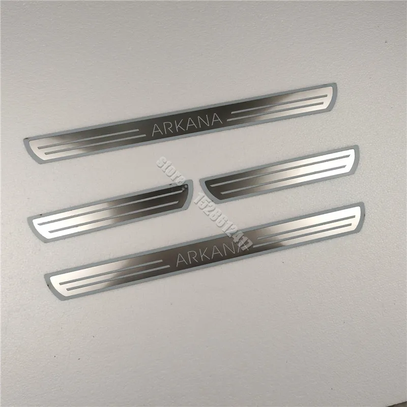 

For Renault ARKANA XM3 2019 2020 2021 Stainless Sticker Door Sill Scuff Plate Guards Threshold Pedal Trim Car Accessories