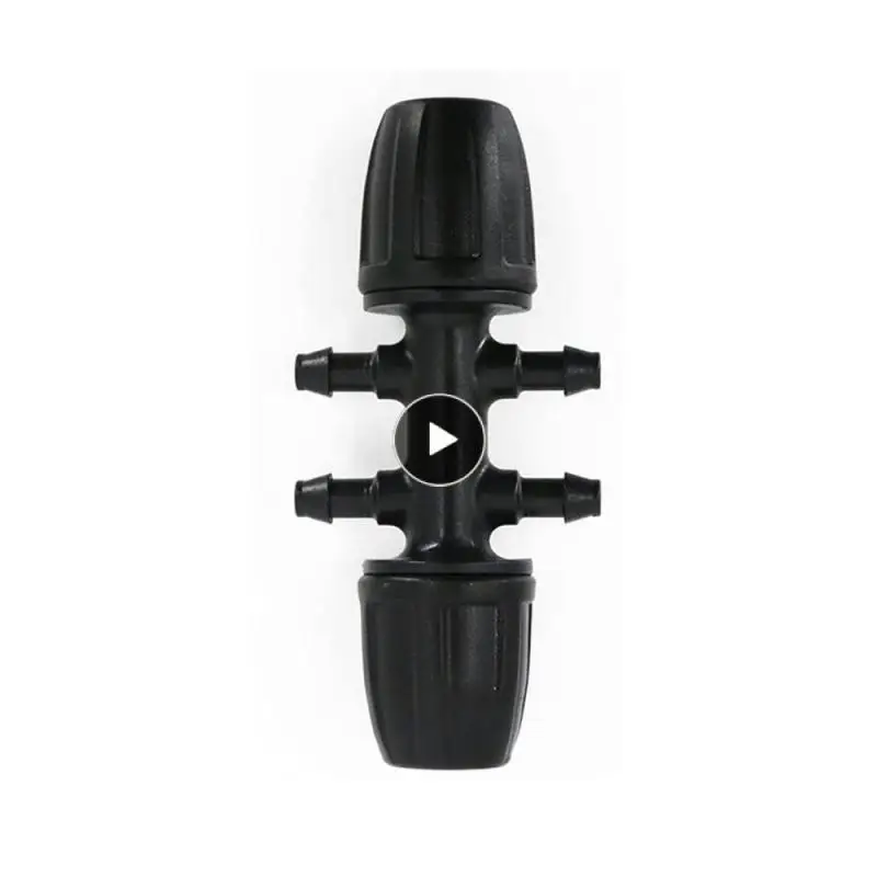 

Water Drip Wool Pipe Joint Straight Tee Automatic Watering Convenient Hair Pipe Joint Black Quick And Easy Adapter Water Saving