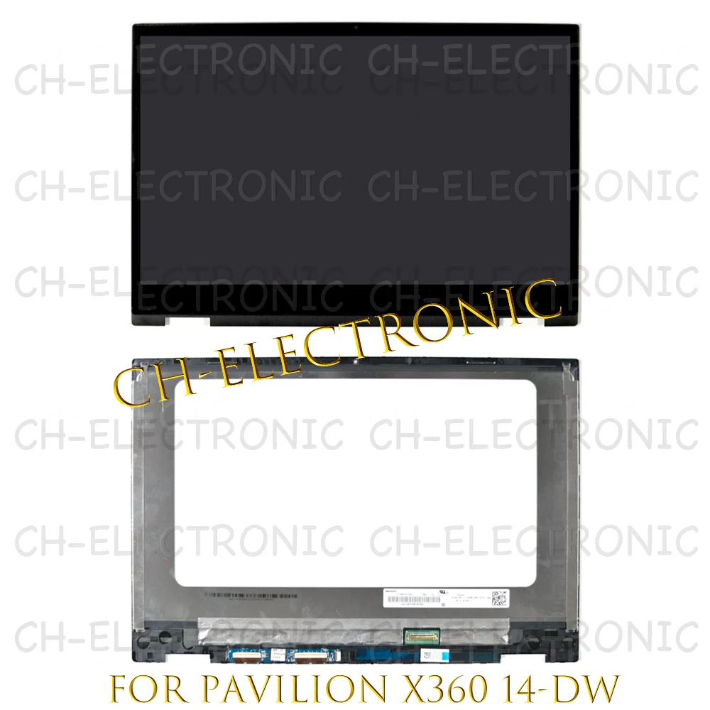 ЖК-дисплей 14 дюймов FHD для HP PAVILION X360 14m-DW Series 14T-DW100 14m-DW1023DX, сенсорный экран в сборе для замены с рамкой