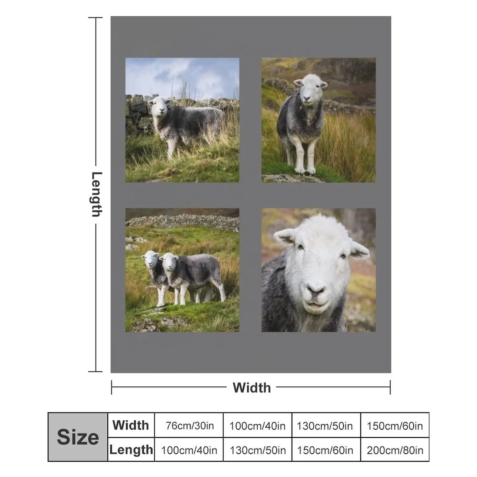 Одеяло Herdwick Sheep Collection многофункциональные клетчатые одеяла для ретро