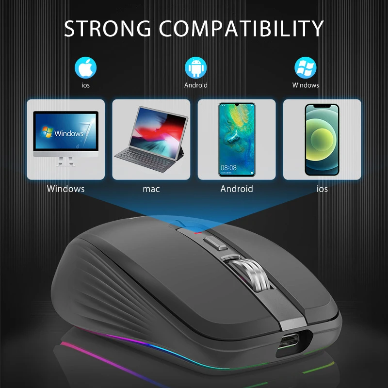 2 model ergonomic mouse rechargeable for gaming computer wirelesss mause tablet mobile bluetooth mice pc laptop accessories free global shipping