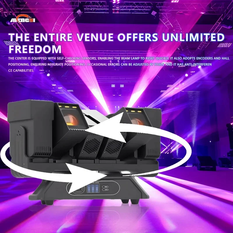Светодиодный матричный прожектор Stage Light Bar 6x60W RGBW 4-в-1 DMX Pixel Zoom Beam Wash с вспомогательным светом для дискотек и диджеев (art.: 3920db01b5df5) - 3920db01b5df5