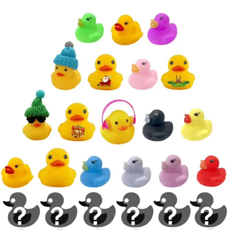 

Christmas 24 Days Countdown Advent Calendar 18 Rubber Ducks And 6 Accessories For Kids Girls Boys Women And Toddlers Creative