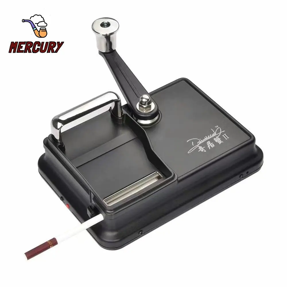 

MERCURY 5.5/6.5/8mm Double Rail Cigarette Machine Stainless Steel Hand Crank Tobacco Injector Wrapping Maker Smoking Accessories