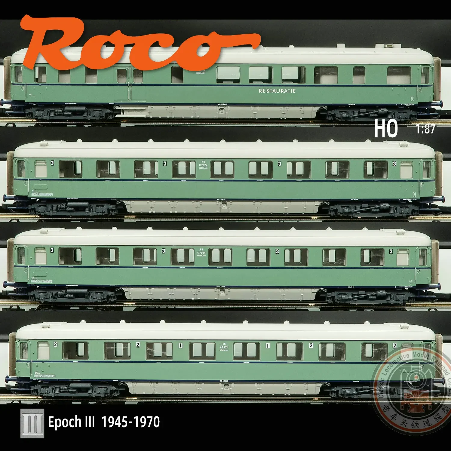 Набор моделей поезда ROCO HO 1/87 6600049 NS три поколения супер красивых классических
