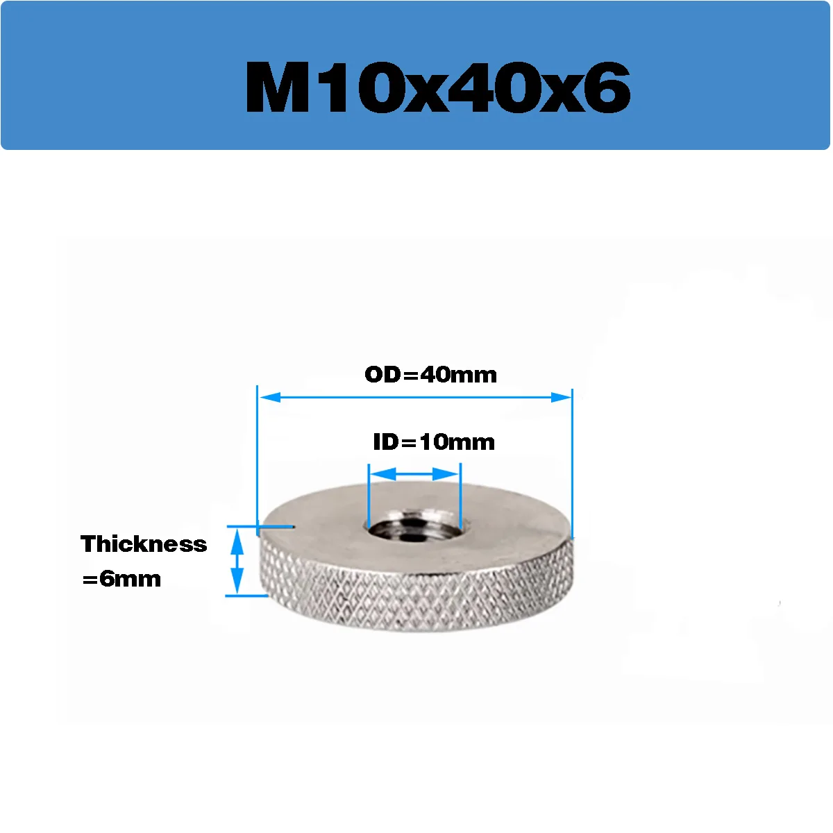 Гайки с накатанной головкой из нержавеющей стали 304 M3 M4 M5 M6 M8 M10 M12