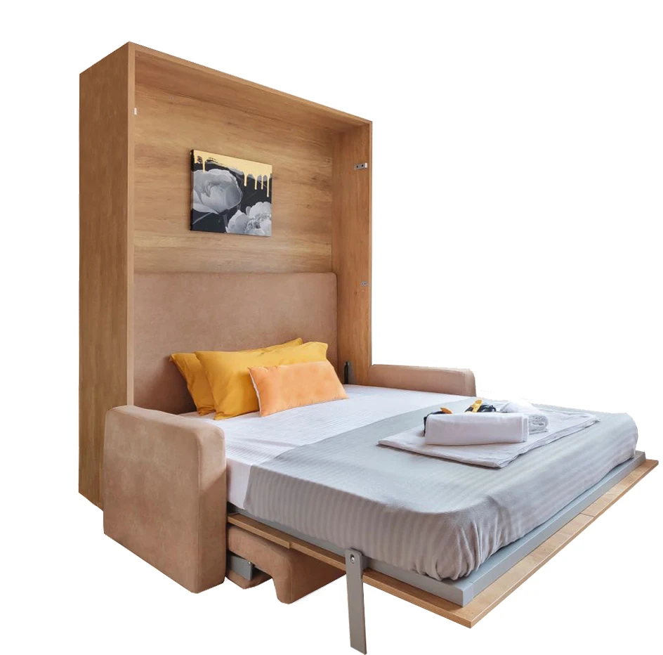 

DIY folding wall bed hardware murphy bed mechanism space saving furniture sofa wall bed
