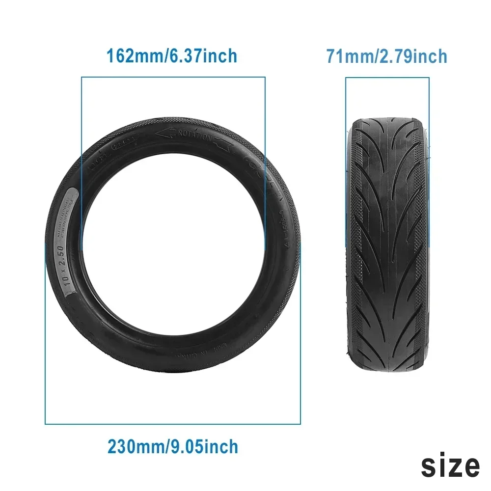 Бескамерные желейные шины 10x2 5 для Segway Ninebot E-Scooter F2 F2Plus F2Pro F30D F40D KickScooter детали шин