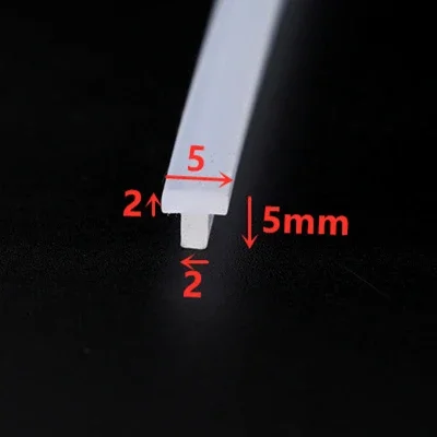 

Прозрачный силиконовый уплотнительный профиль