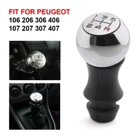 5 speed alloy mt gear shift stick knob for peugeot 106 206 207 306 307 407 408 508 car accessories dropshipping