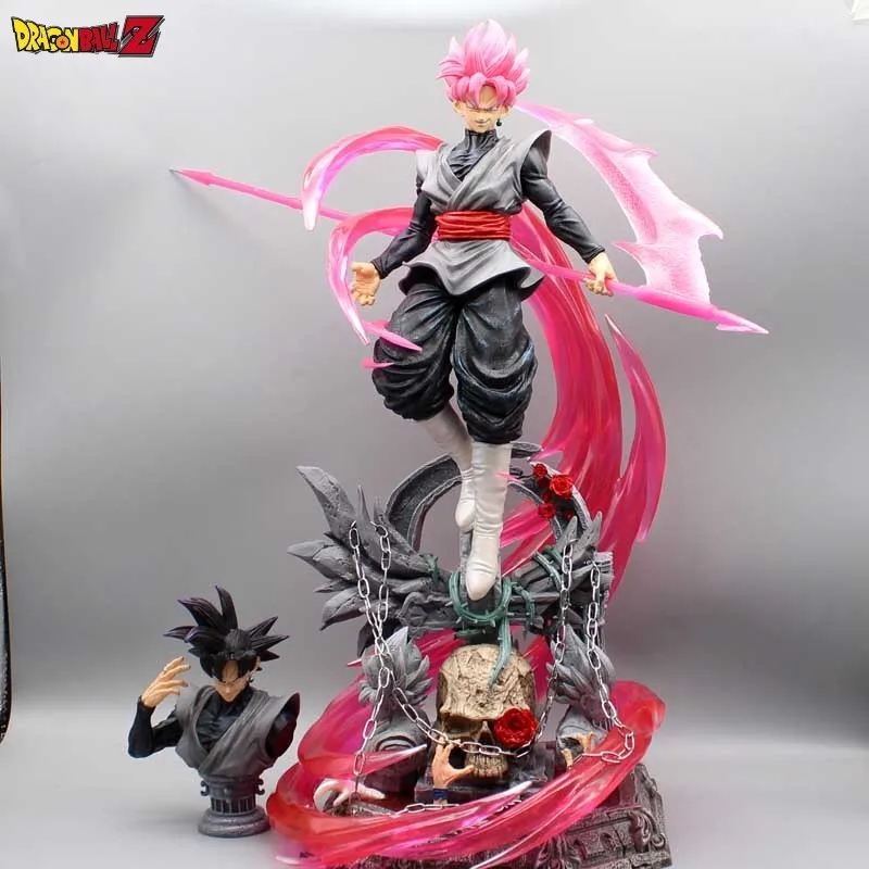 

50cm Dragon Ball Figure Super Son Goku Super Saiyan Rose Son Gohan Figures Anime Figurine Statue Model Doll Collectible Toy Gift