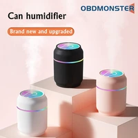 200ml car usb mini humidifier car air ultrasonic purifier aromatheraphy diffuser with colorful led lamp mini cool mist maker