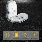 1 шт. Автомобильная открывающаяся дверная лампа USB зарядка Беспроводная Магнитная светодиодная Автомобильная сигнальная лампа