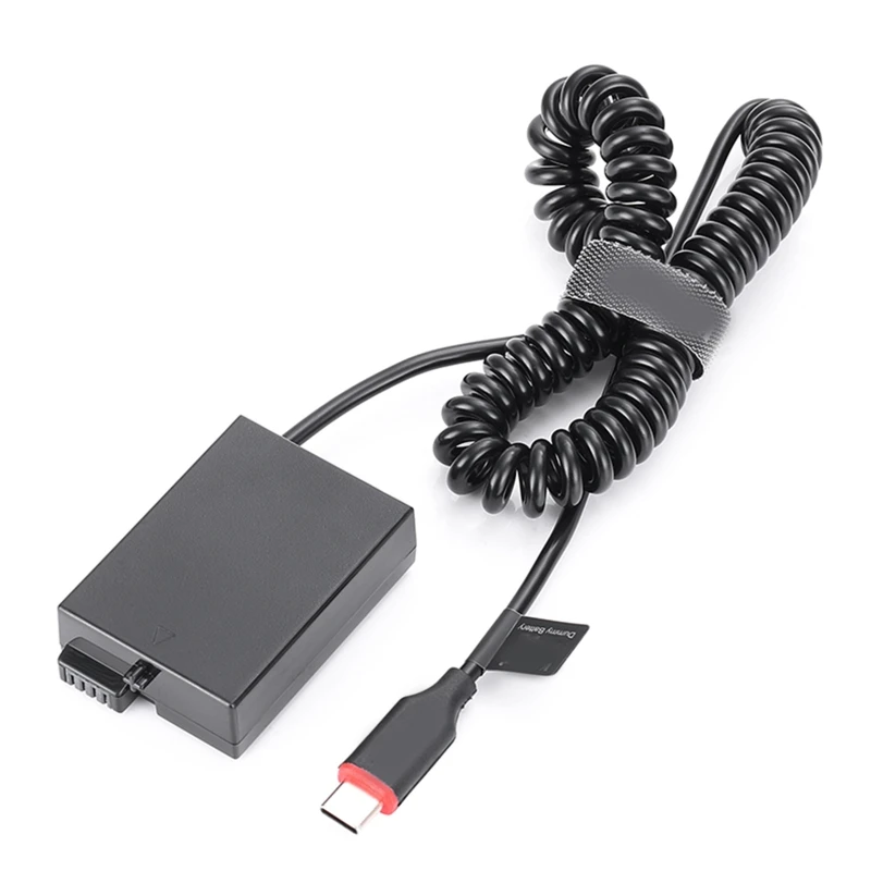 

Portable Type-C to for LP E8 DR-E8 DummyBattery Power Adapter for Rebel T3i T2i