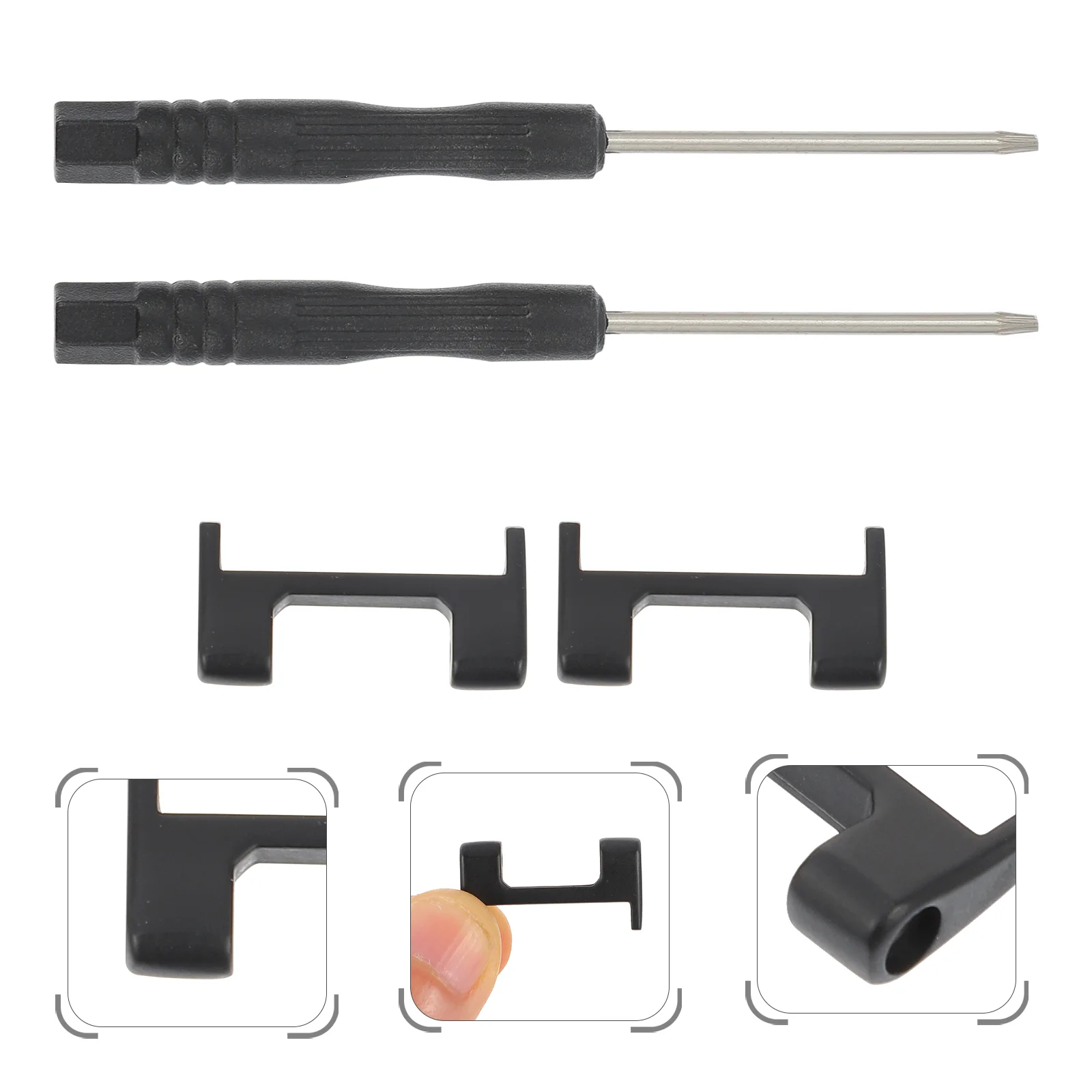 2 Pcs Watch Connector Strap Connecting Accessory Replaceable Metal Connection Adapter Band Watchband