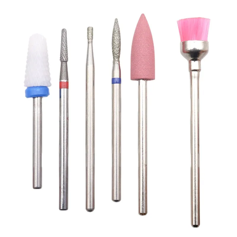 Набор для удаления кутикулы набор из 6 твердосплавных насадок электрической