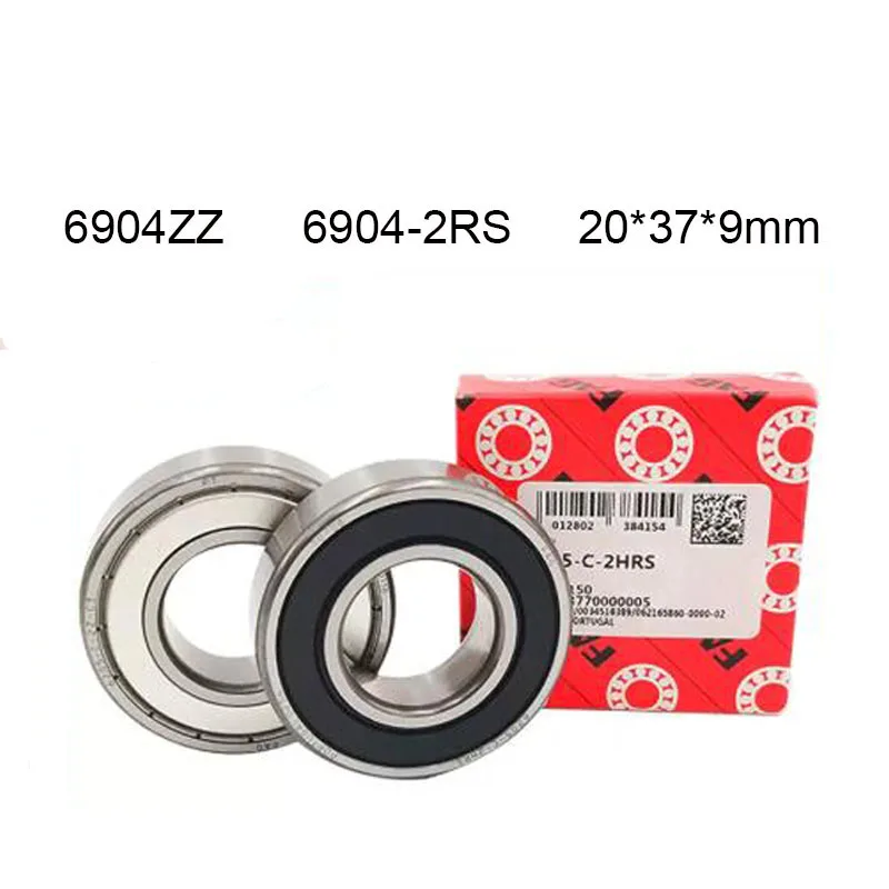 

Germany 100% Original FAG Bearing 6904ZZ 6904-2RS C3 ABEC-9 2/5Pcs 20x37x9mm Thin 6904 2RS Ball Bearings 6904ZZ 61904 Bearings