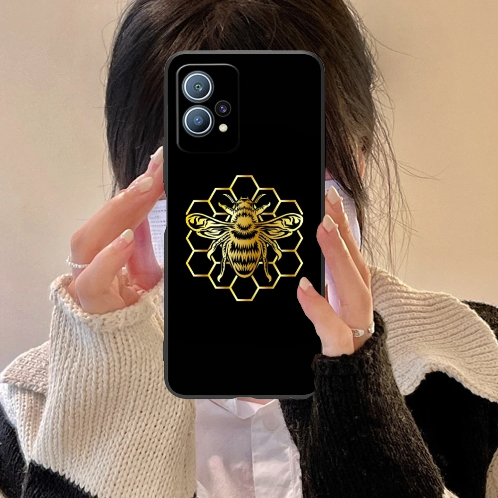 Чехол для мобильного телефона Bee Beehive Huawei P60 P50 P40 P30 P20 P10 P9 P8 Pro Lite Plus черный мягкий