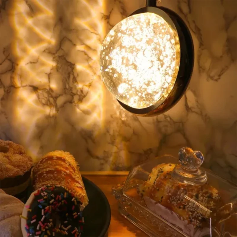 Светильник Подвесной Saturn Crystal Круглая Яркость 8019 Золотой Цвет 110 В/220 В (Бивольт)