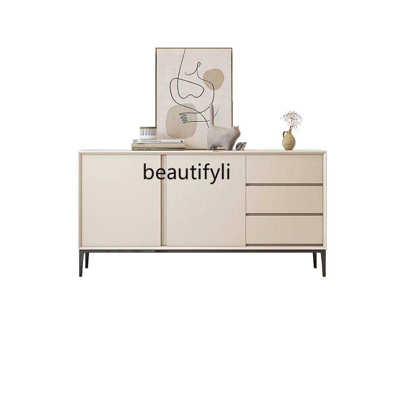 

yj Italian Stone Plate Meal Side Cabinet Modern Minimalist Living Room Side Cabinet Light Luxury Home Wall Locker