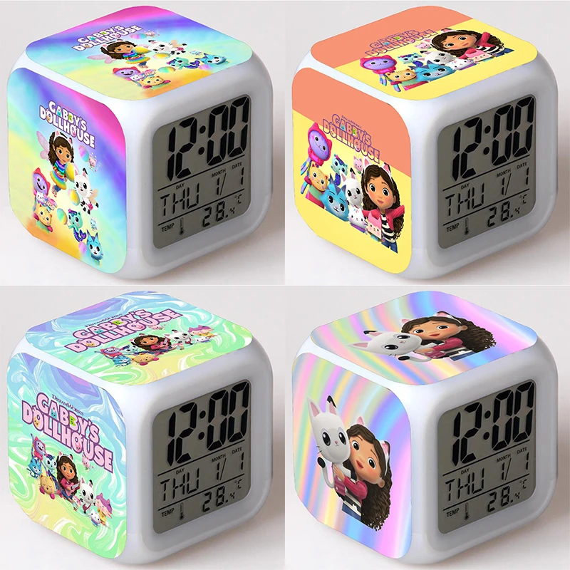 Gabby Cat Light With Temperature Action Toy Children's Alarm